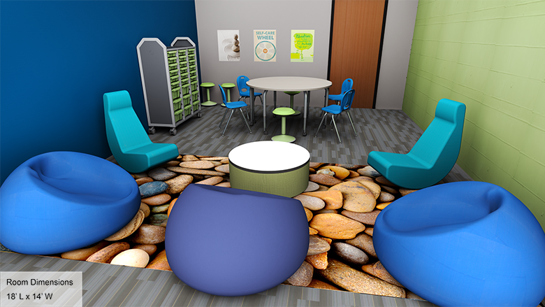 Middle/High School Relaxation Room - Overall Image 